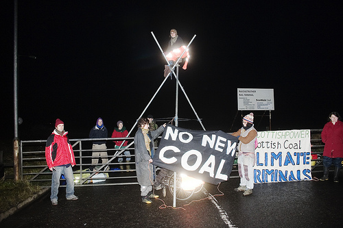 Lanarkshire coal action tripod